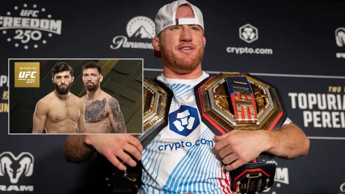 Justin Gaethje Brings Up 'Weight Miss' Conspiracy Theory About Arman Tsarukyan Ahead of UFC 331 1 Justin Gaethje talks about Arman Tsarukyan vs Mauricio Ruffy