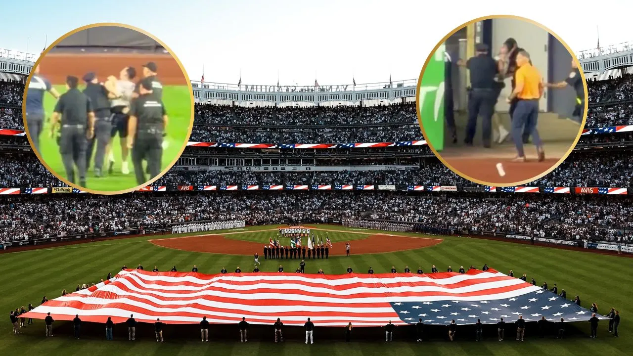 Yankees Fans Throw Beer Cans at Man Who Ran Onto Field During Game Against Mets on 9/11 Anniversary