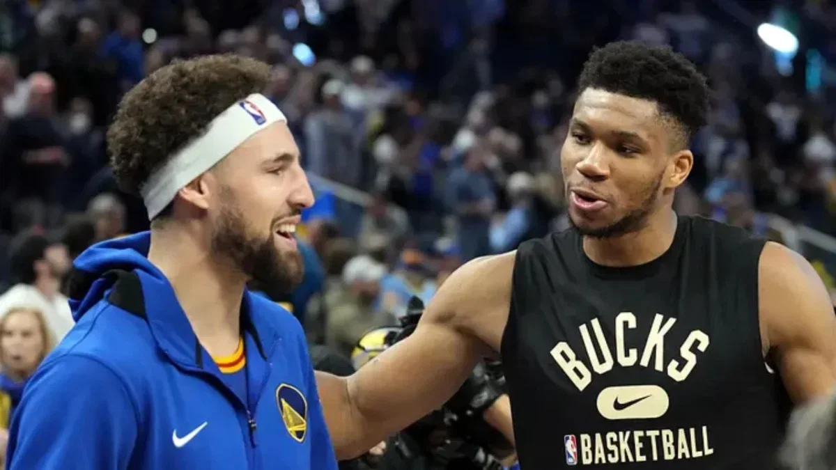 Giannis Antetokounmpo, Klay Thompson & the Heat Get Vibes in Check On a Yacht 1 Klay Thompson and Giannis Antetokounmpo