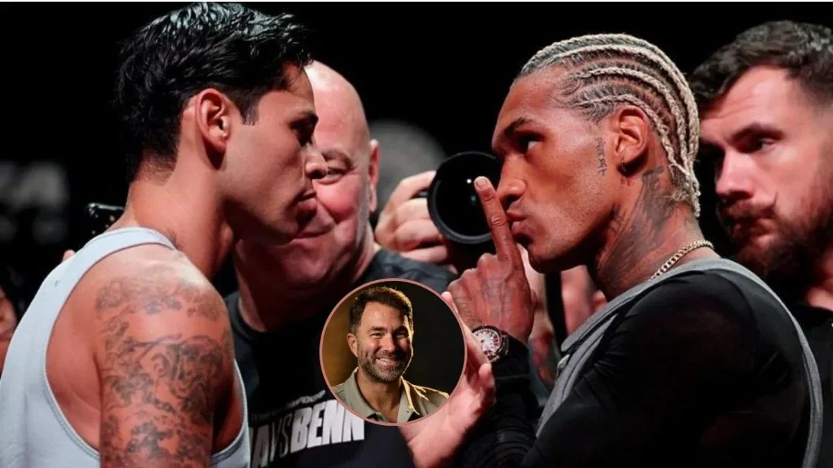 Ryan Garcia TKOs Conor Benn in Round 2 Despite 'Massive Disadvantage' in Weight 1 Eddie Hearn predicted Ryan Garcia defeating Conor Benn