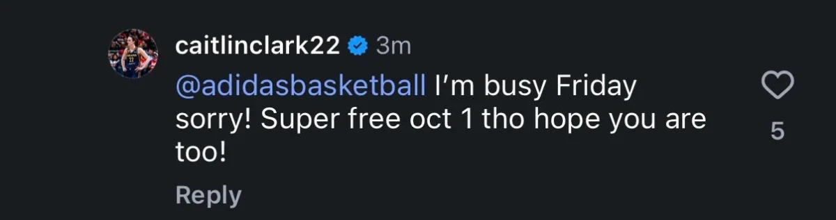 Caitlin Clark Mocks Adidas for Shameless Anthony Edwards 3 Plug in On Her Caitlin 1 Promos 2 Clark's response