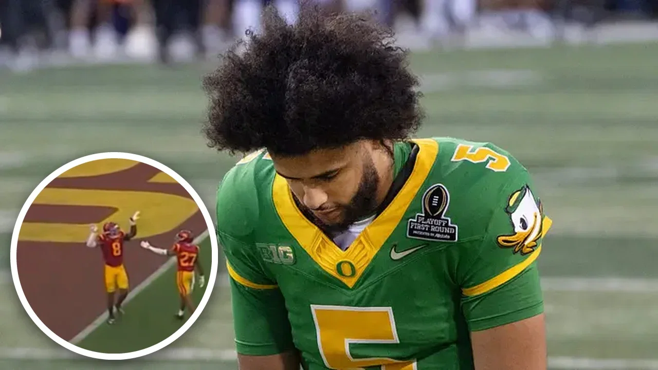 Desman Stephens Taunted Oregon Sideline While Dante Moore Laid Out on the Field Motionless, Fans Call for Suspension