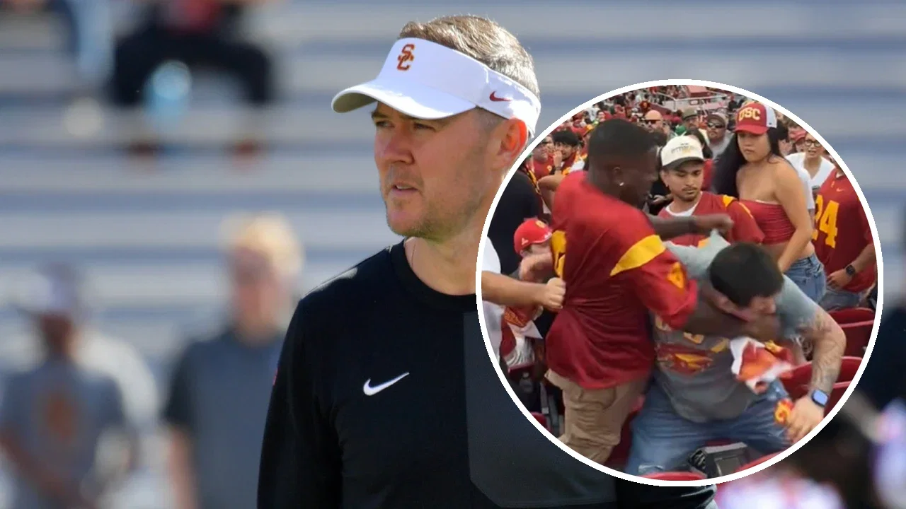 USC Fan Gets Into Massive Brawl Inside Stadium During Oregon Game, Other Fans Intervene