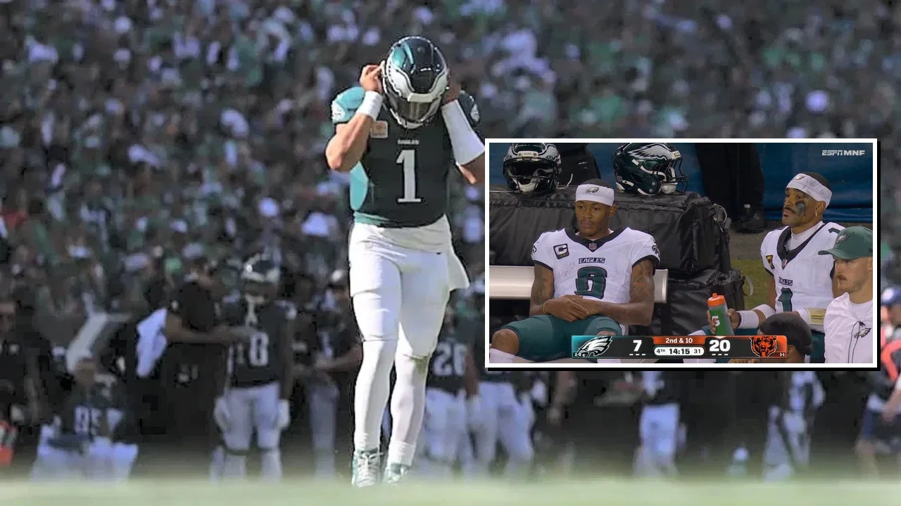 “About to Pull an AJ Brown” – Devonta Smith Seemingly Ignoring Jalen Hurts During Bears Game Has Fans Concerned