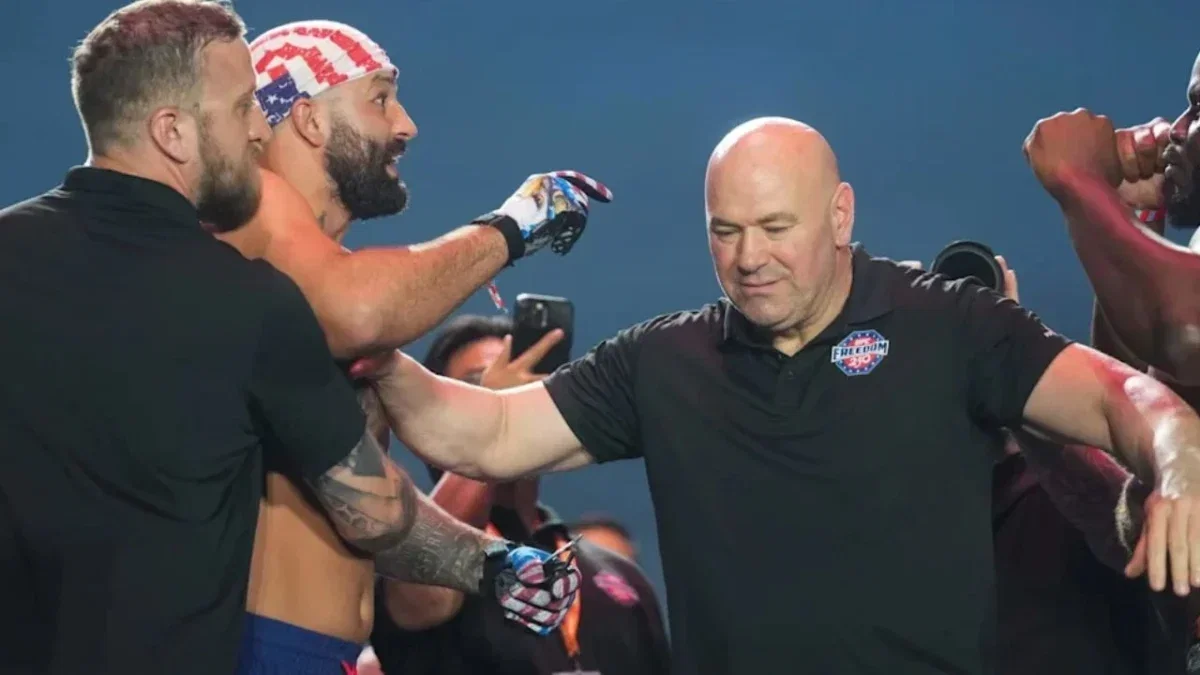 Dana White Explains Why He Will Not Attend the First Tyson Fury vs Anthony Joshua Press Conference 2 UFC CEO Dana White and Josh Hokit