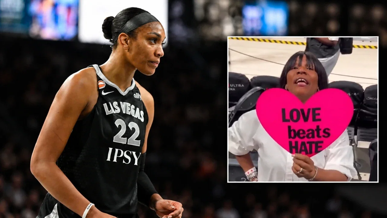 A’ja Wilson’s Mother Gets Heated When Asked About Her ‘Love Beats Hate’ Sign After Defeating Caitlin Clark’s Fever