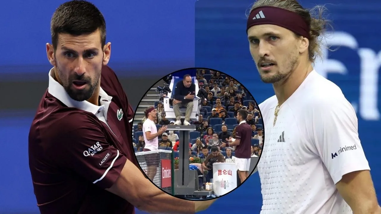 Novak Djokovic Engages in Heated Argument with Alexander Zverev and Umpire at China Open: “Most Stupid Rule”