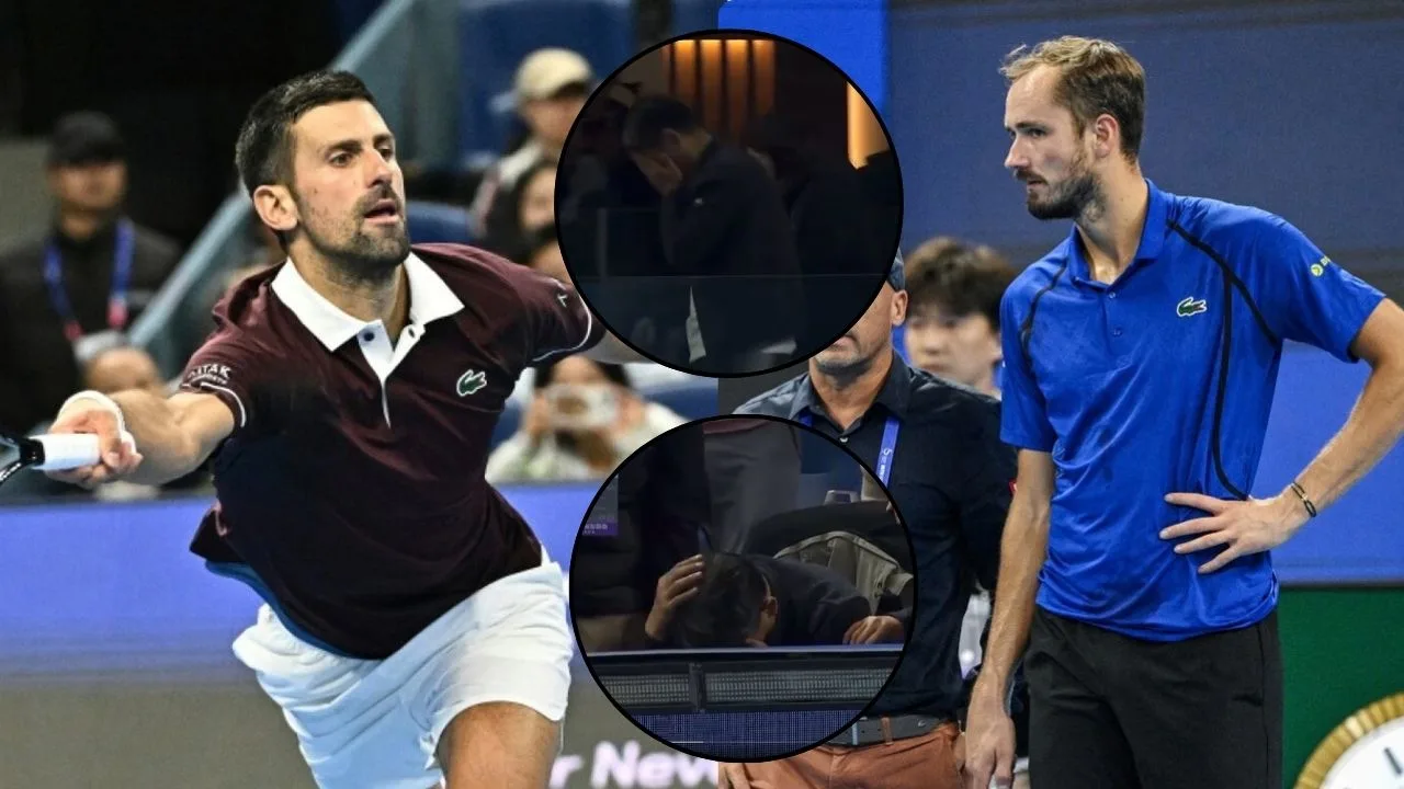 Daniil Medvedev Defaulted for Hitting Spectator With Ball During Novak Djokovic China Open Semifinal