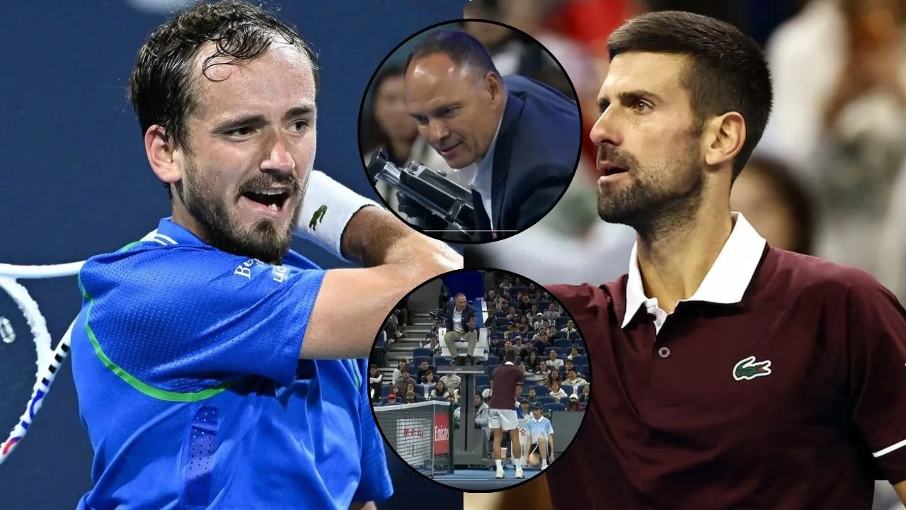 Novak Djokovic Loses His Cool With Umpire During China Open Match Against Daniil Medvedev