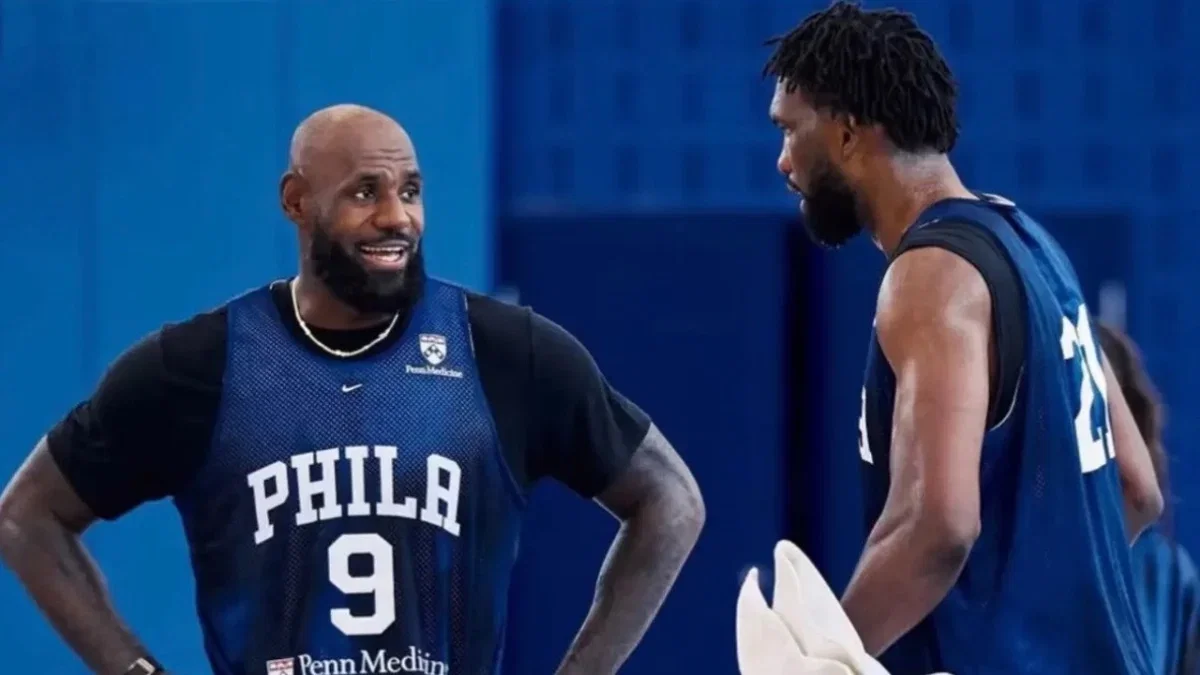 The LeBron James Effect: Joel Embiid Down to Rookie Weight Ahead of 76ers Season 1 LeBron James and Joel Embiid