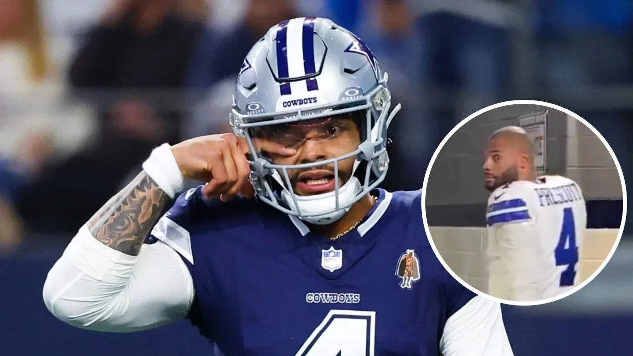 Dak Prescott Gives a Long Death Stare to Cowboys Employee Saying “Embarrassing” Out Loud After Loss to Bucs