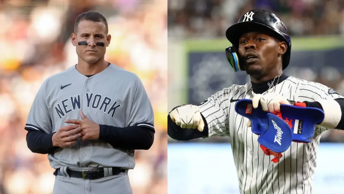 "They Can't Beat The Good Teams," Anthony Rizzo RIPS Former Team Yankees After 3-0 Sweep in ALDS 1 Anthony Rizzo and Jazz Chisholm Jr.
