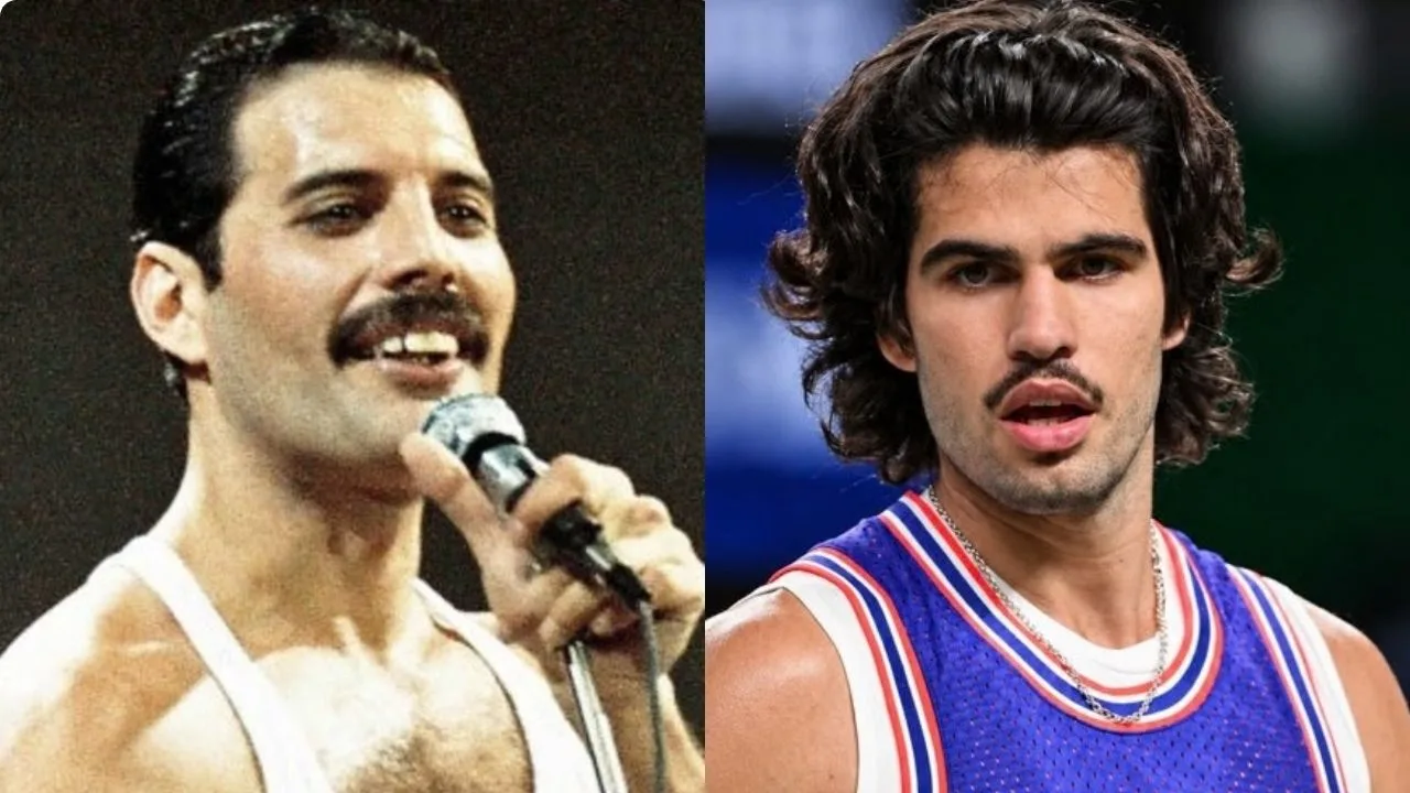 “Now I Can’t Unsee It” – Carlos Alcaraz’s Mustache Reminds Fans of Queen’s Freddie Mercury as He Also Mimics Iconic ‘Ay-Oh!’ Chant