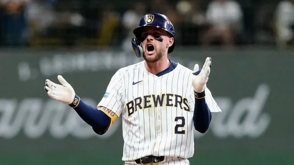 Brewers' Brice Turang Receives Special Gift from Hall of Famer David Ortiz After NLCS Game 1 Win Over Dodgers 1 Brice Turang