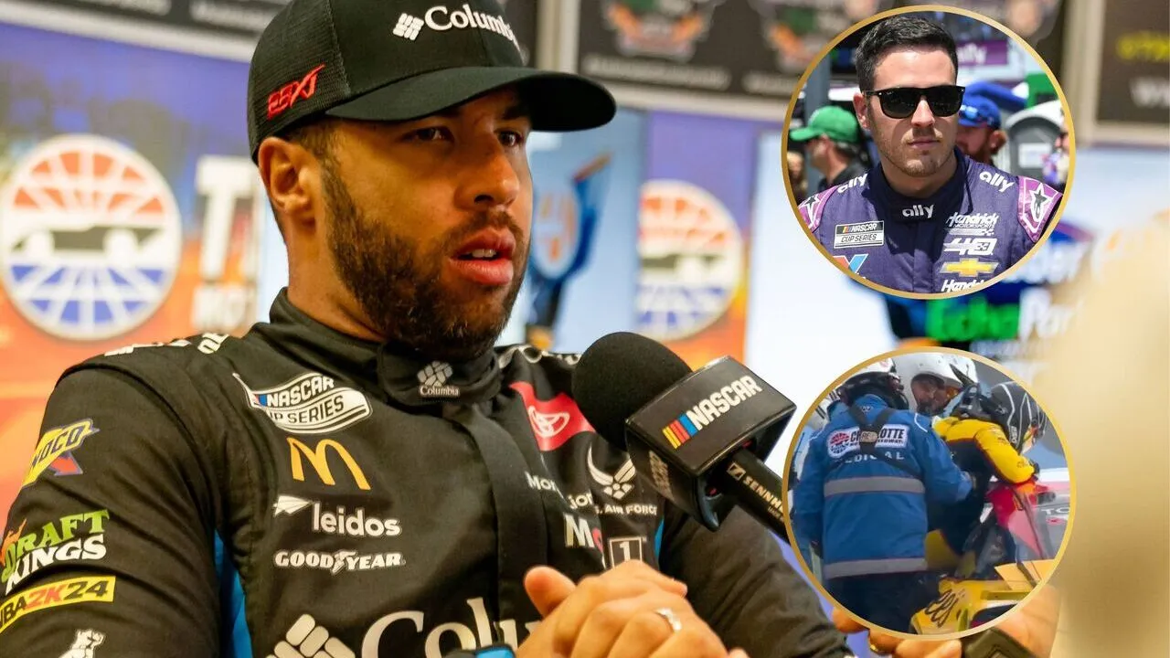 “No Warning!” Bubba Wallace Refuses to Blame Alex Bowman Over Nasty Charlotte Wreck