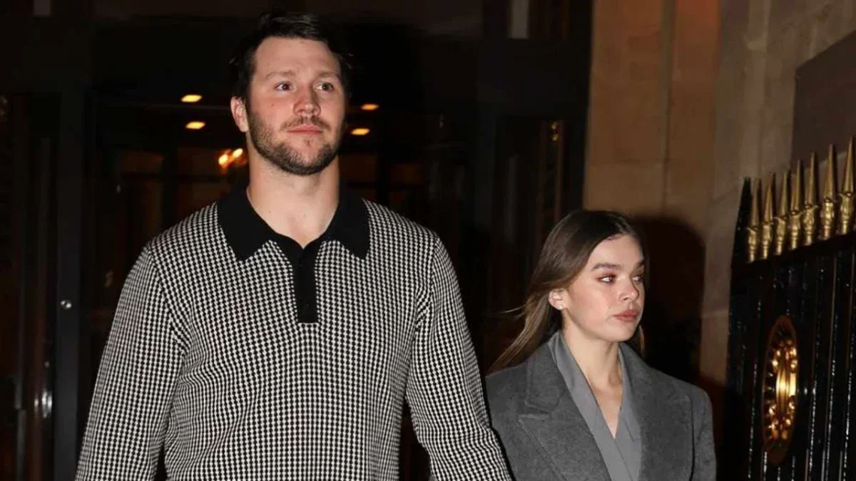 Hailee Steinfeld's Pumped-Up Reaction to Husband Josh Allen's Play Against Rams Breaks the Internet 1 Hailee Steinfeld's Pumped-Up Reaction to Husband Josh Allen's Play Against Rams Breaks the Internet