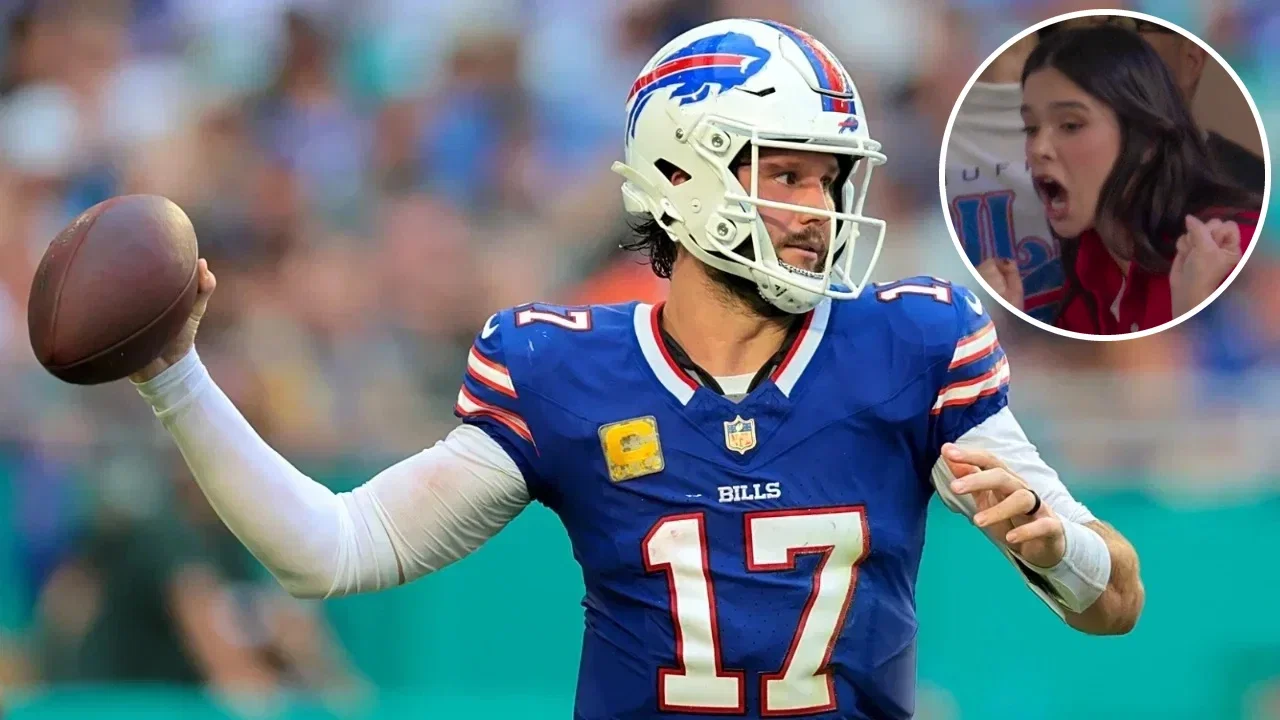 Hailee Steinfeld’s Pumped-Up Reaction to Husband Josh Allen’s Play Against Rams Breaks the Internet