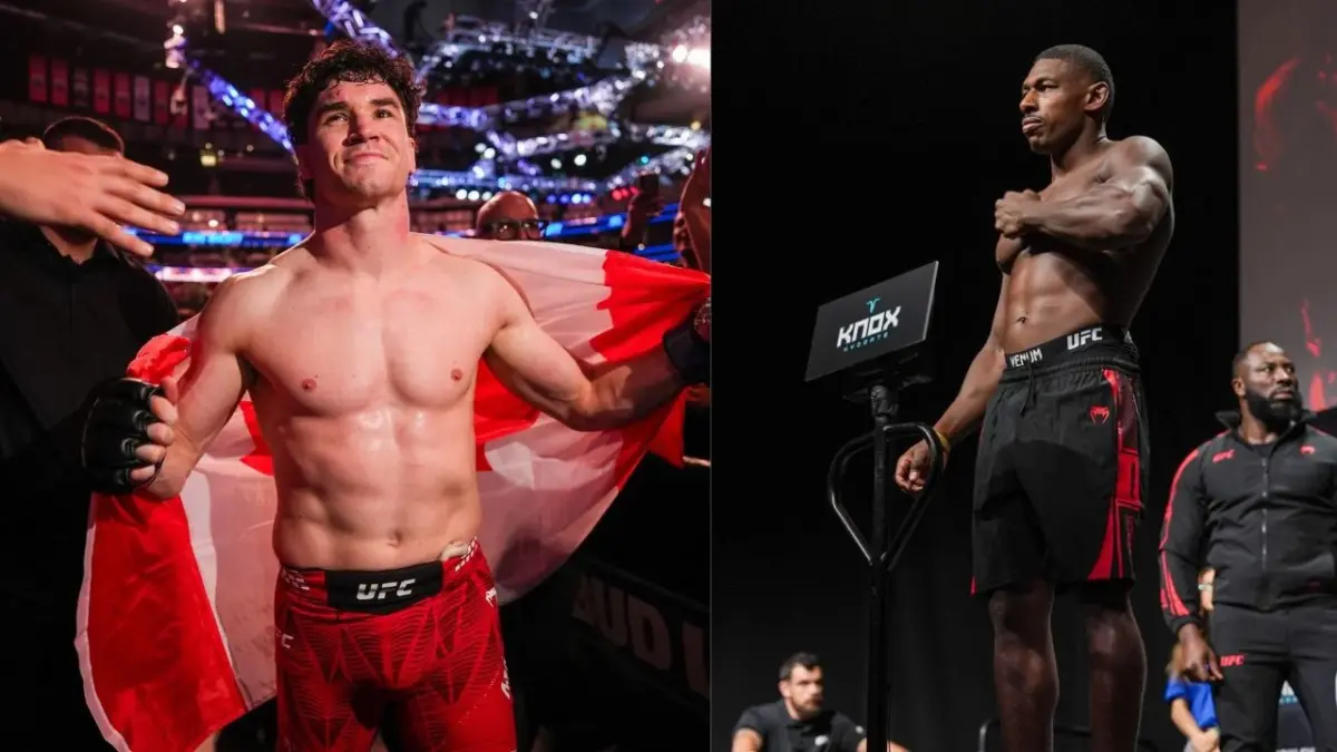 Joaquin Buckley's Night Goes Worse After Sean Strickland's Accurate Prediction and Dana White Cracking Jokes 1 Mike Malott and Joaquin Buckley at UFC Edmonton
