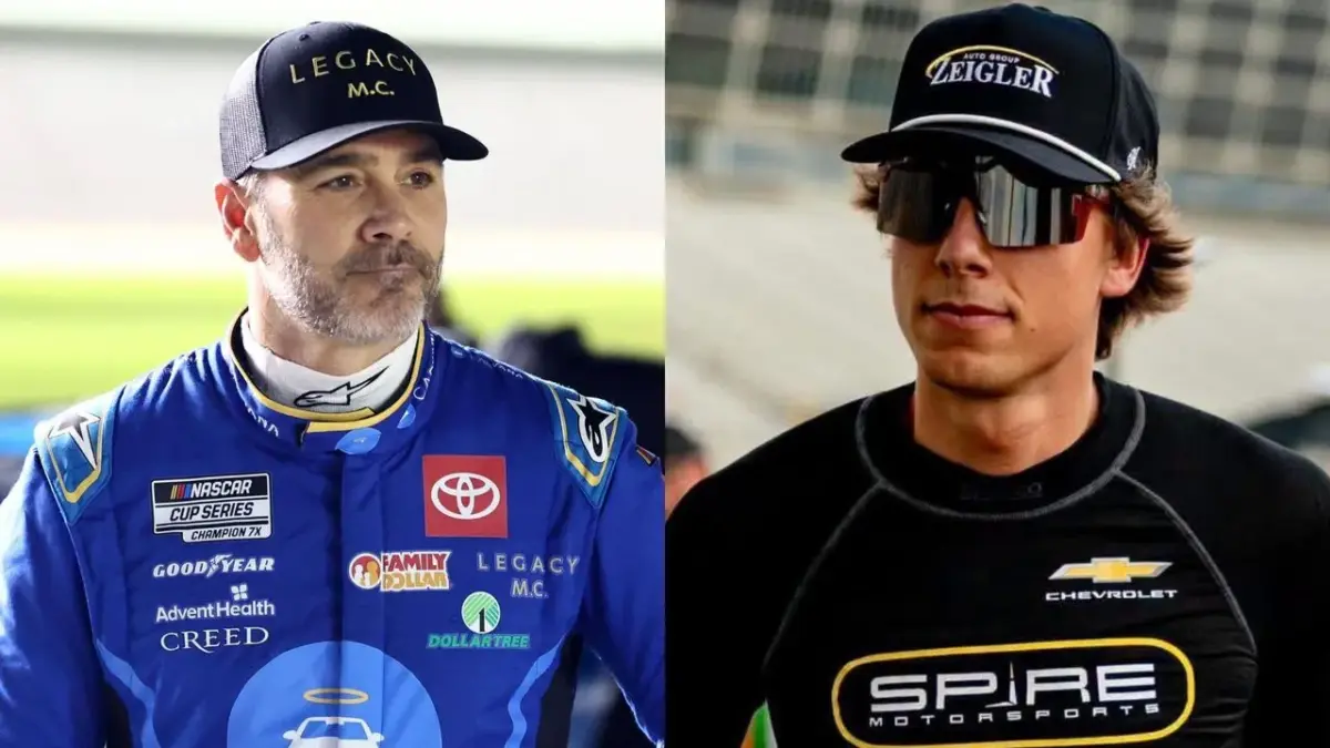 “Guys Wouldn’t Put Up with That” Jimmie Johnson Gives Carson Hocevar a Brutal Reality Check 1 Jimmie Johnson and Carson Hocevar