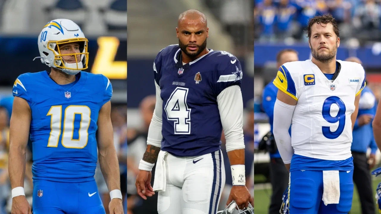 Justin Herbert, Dak Prescott & Matthew Stafford