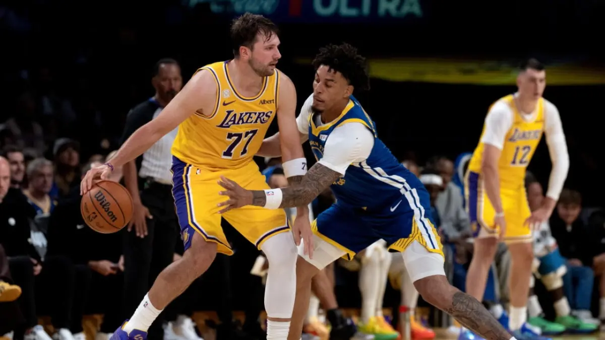 "He's No Michael Jordan," Warriors Rookie's Bold Message to Luka Doncic Amid On-Court Trash Talk 1 Luka Doncic and Yaxel Lendeborg
