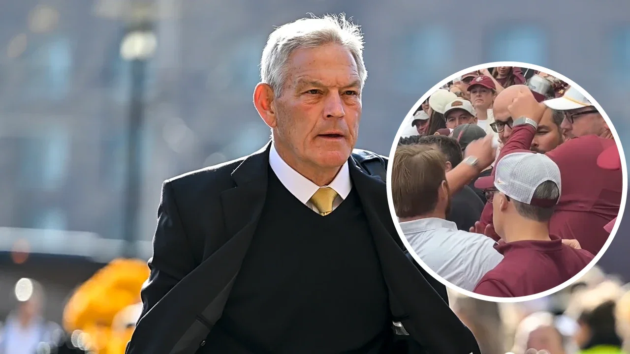 ‘Drunk’ Iowa Fan Loses It and Starts Throwing Punches During Minnesota Game