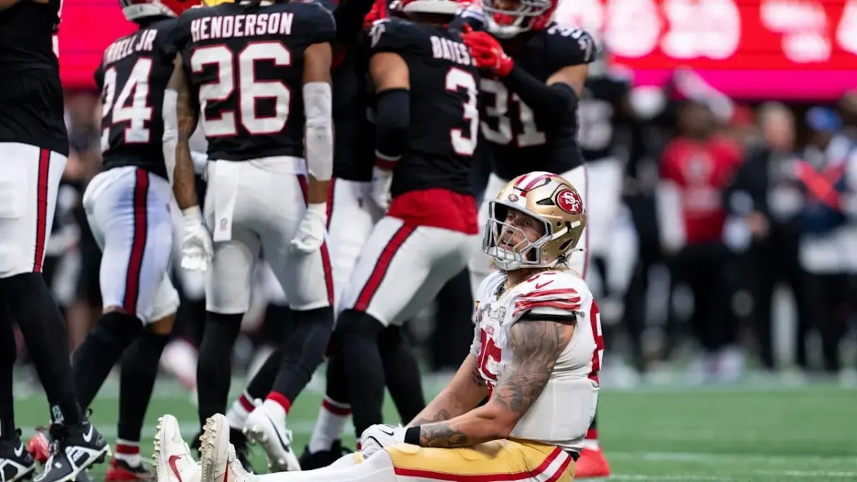 George Kittle Cannot Contain His Excitement as Colts Rebuild Brings Back Former 49ers Teammate 1 George Kittle and his 49ers lost to the Falcons