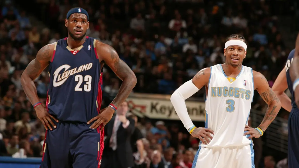 Allen Iverson Guarantees LeBron James-Led 76ers Will Win Championship 1 LeBron James and Allen Iverson