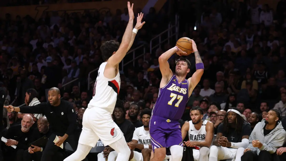 Luka Doncic's Defense Shouldn't Impact MVP Race, Says Former NBA Star Citing Nikola Jokic and Steve Nash 1 Luka Doncic against Portland Trail Blazers